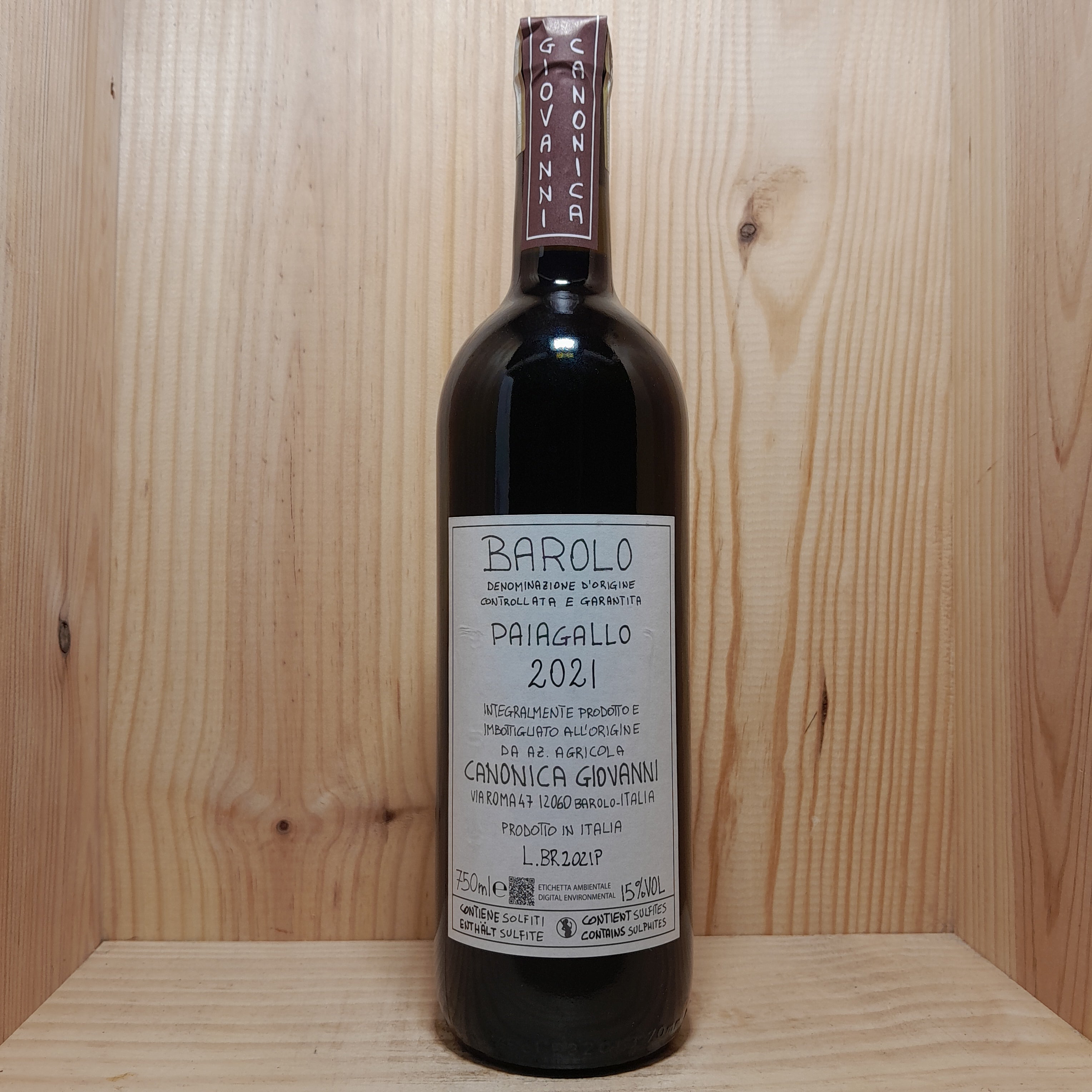 Giovanni Canonica Barolo Paiagallo 2021 | Nebbiolo | Piedmon