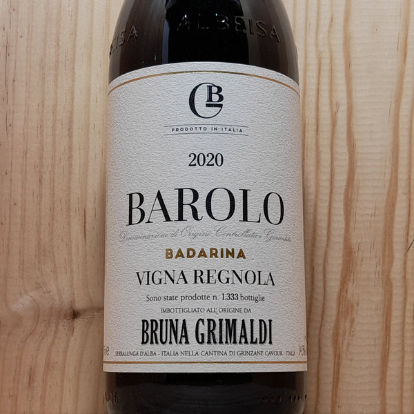 Bruna Grimaldi Barolo Badarina Vigna Regnola 2020