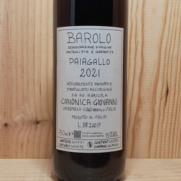 Giovanni Canonica Barolo Paiagallo 2021