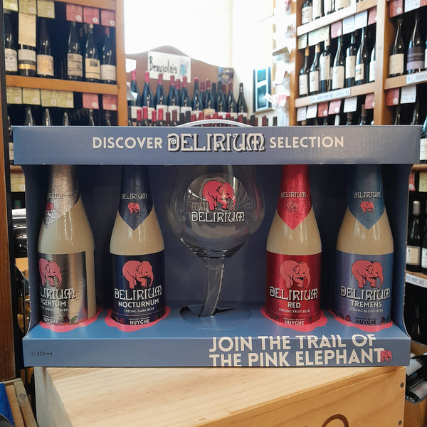 Delirium Discovery Gift Set 4x33cl with Glass