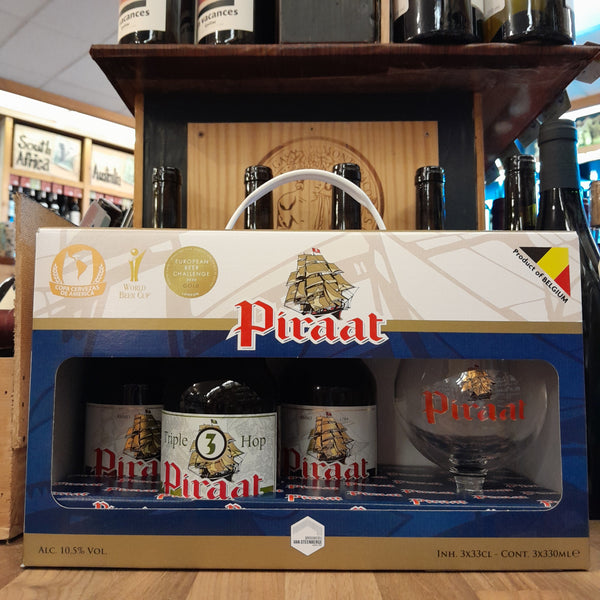Piraat Giftset 3x33cl with GLASS