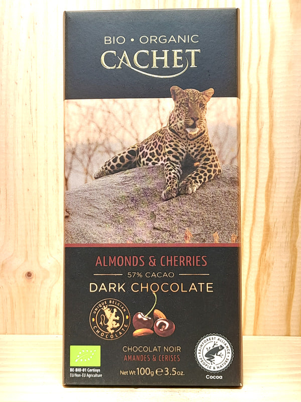 ORGANIC Cachet Cherries N Almond(57 Cacao)